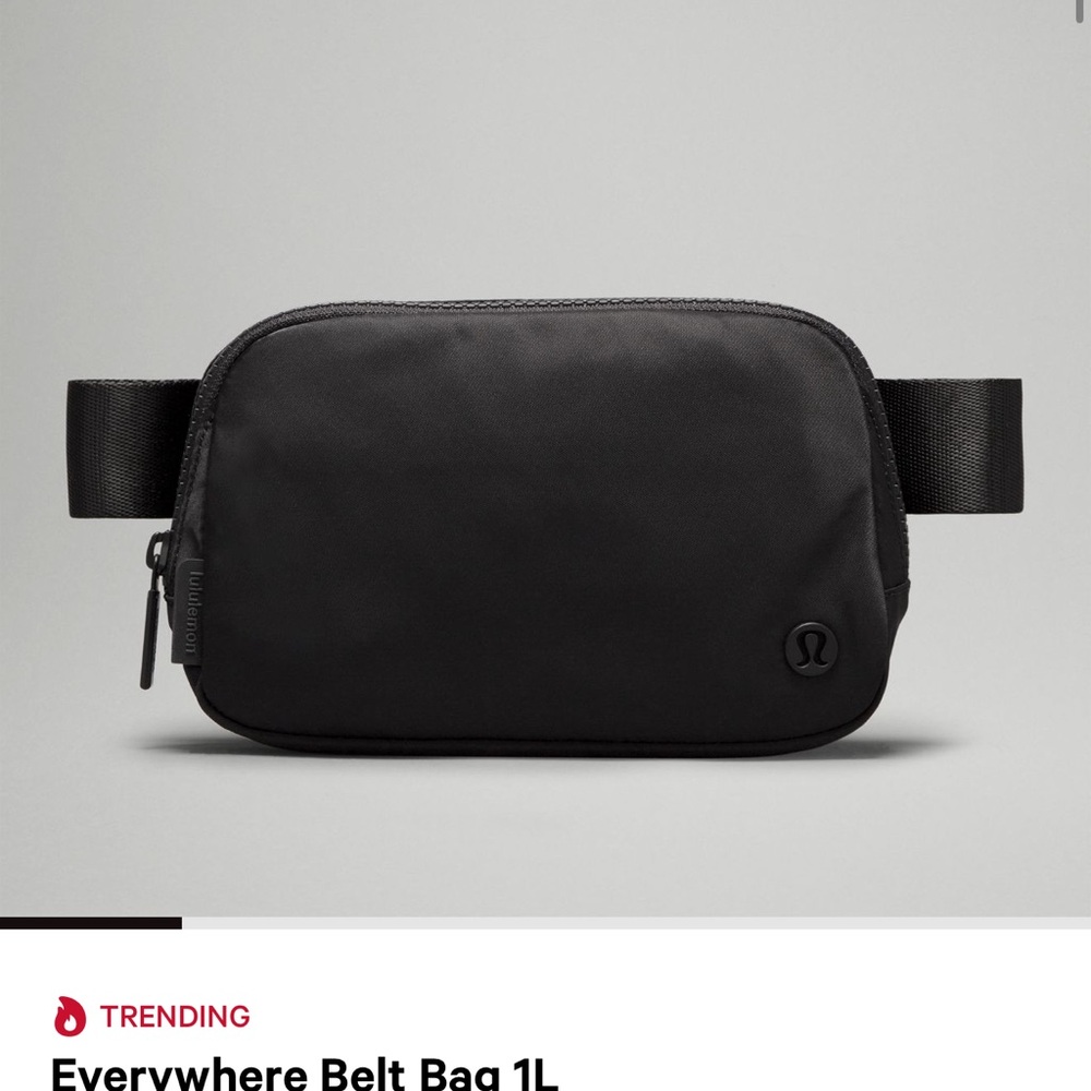 lululemon Black Belt Bag